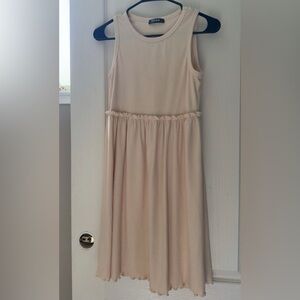 Sleeveless Cream Dress